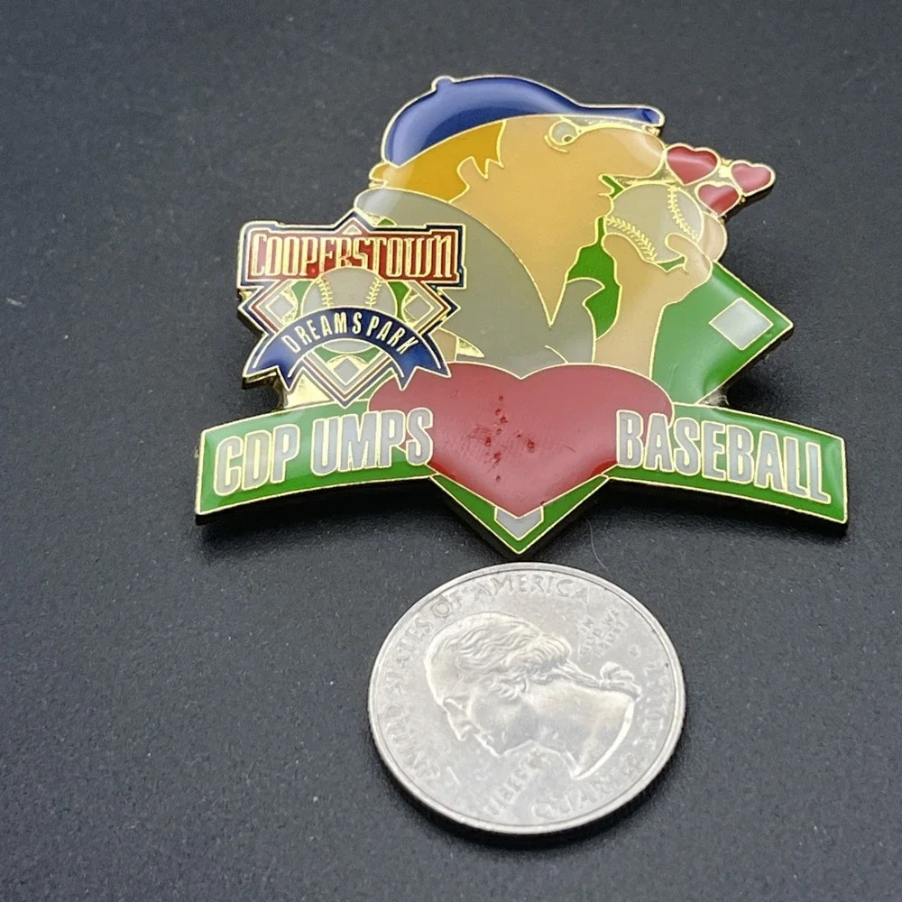 Cooperstown Dreams Park CDP Umps Love Baseball‎ Lapel Hat Pin